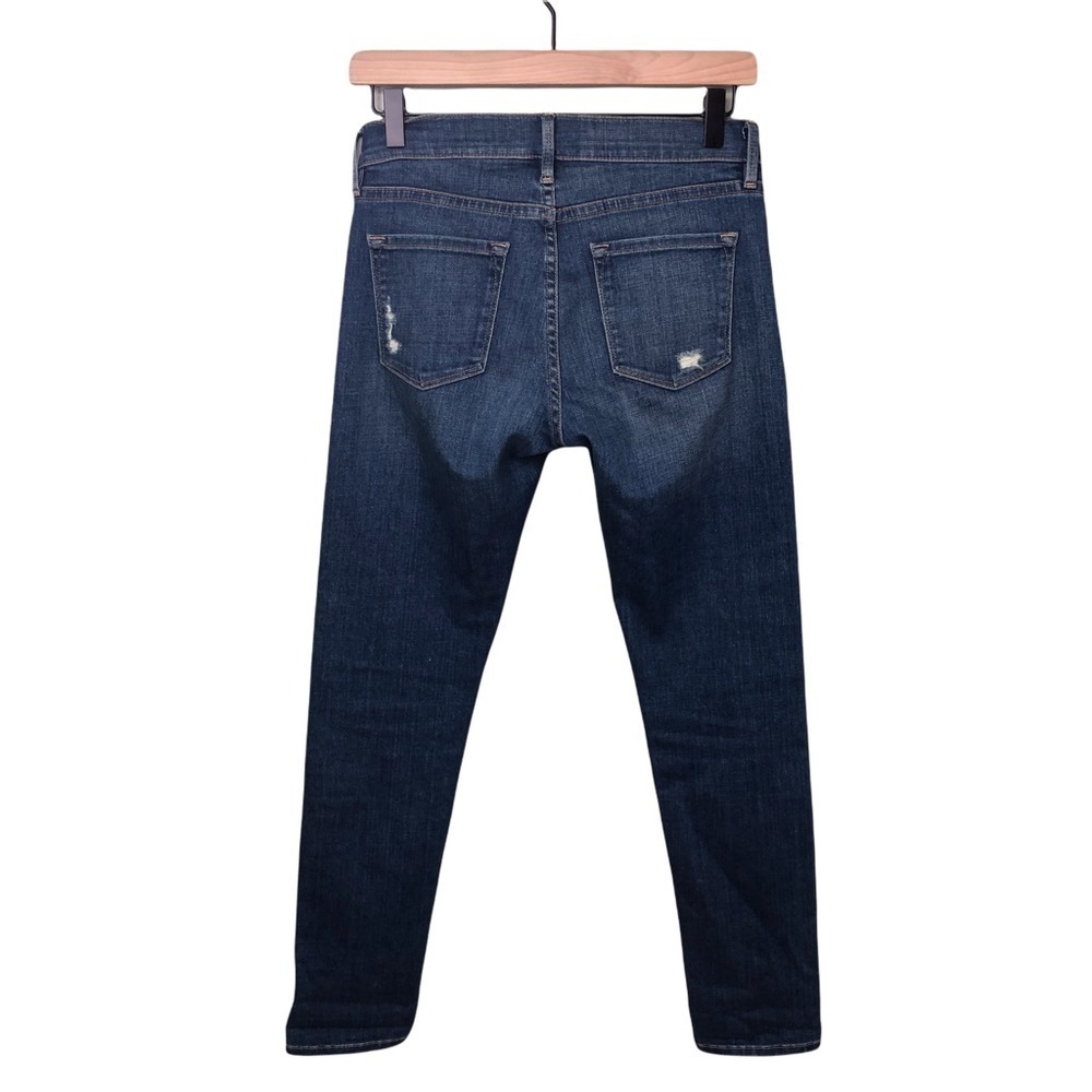 Frame Denim Le Garçon Skinny Low Rise Distressed Jeans Size 24 LG270 - Picture 6 of 10
